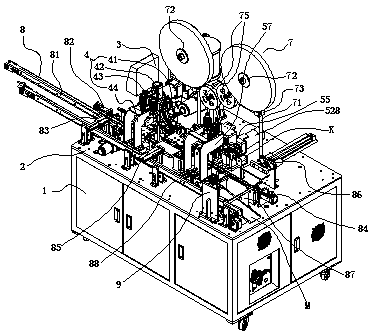 Fully-automatic relay terminal welding wire machine