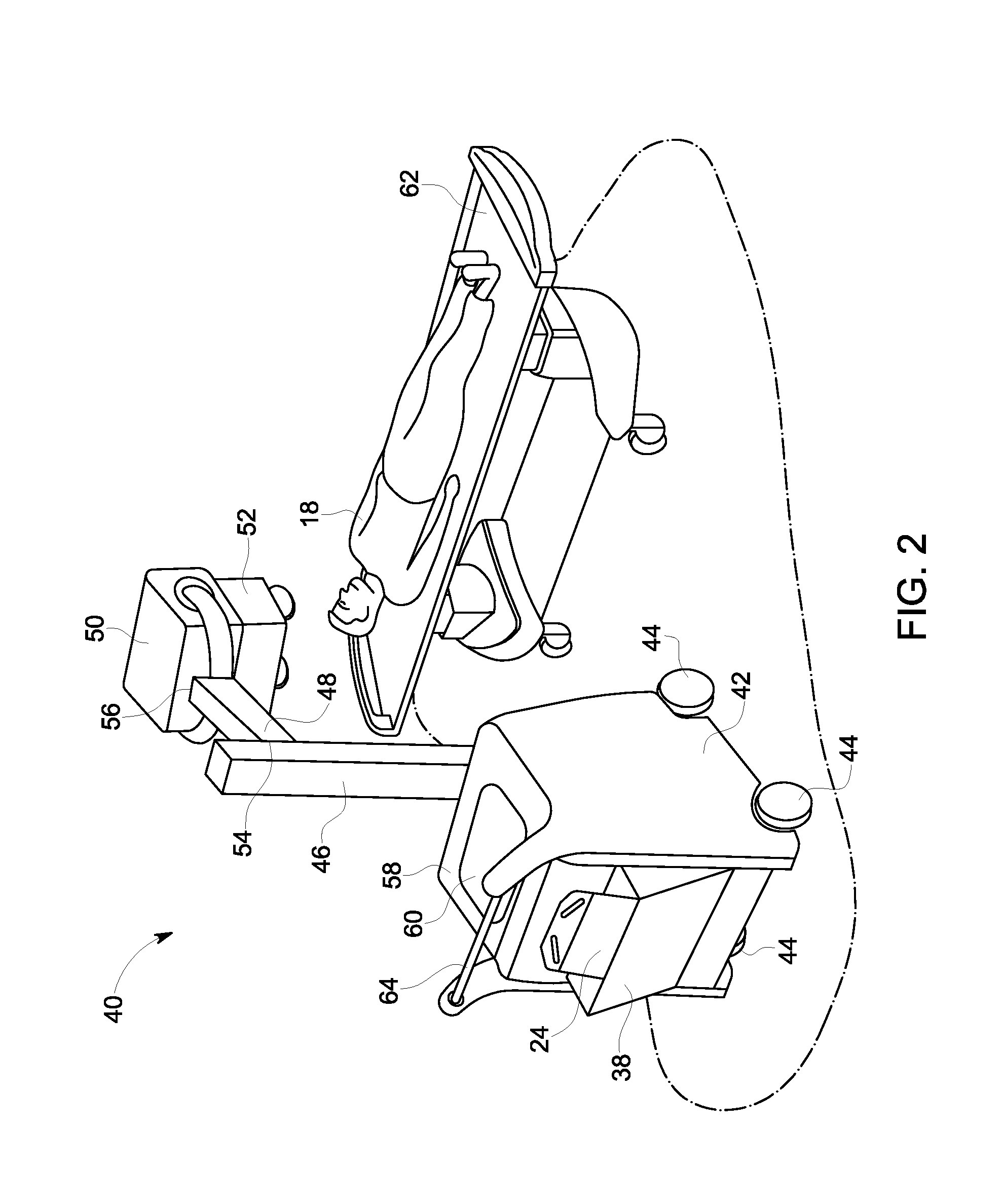 Power and communication interface between a digital x-ray detector and an x-ray imaging system