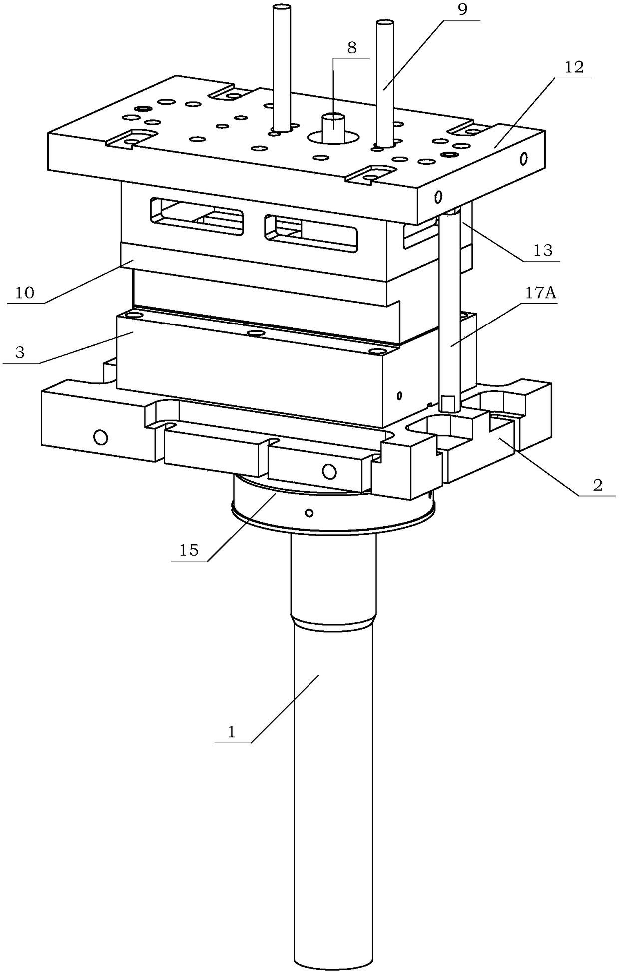 Low-pressure mold-filling high-pressure solidification casting device and casting method