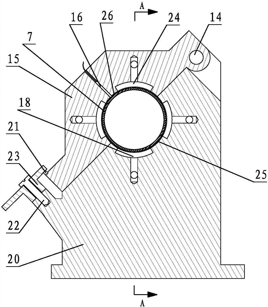 Radial positioning unit and positioning clamping device for internal grinding of thin-walled cylindrical workpieces