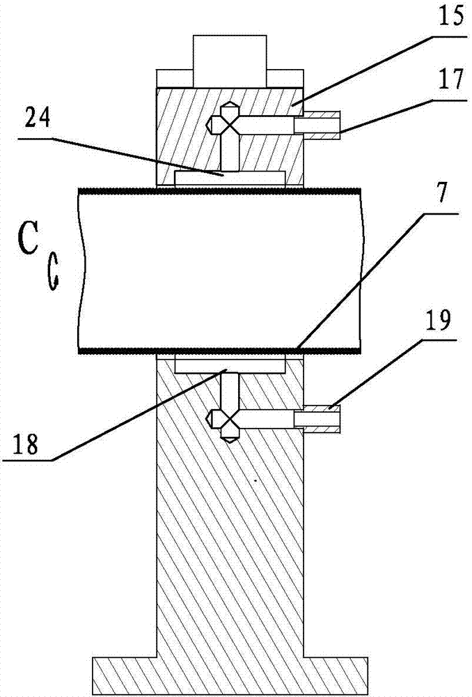 Radial positioning unit and positioning clamping device for internal grinding of thin-walled cylindrical workpieces