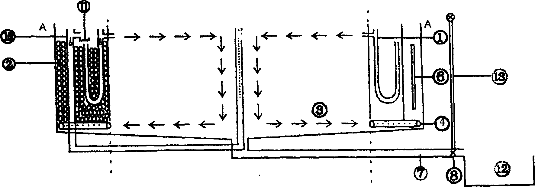 Ecological energy-saving level dual-cycle water treatment system for industrialized fish culture