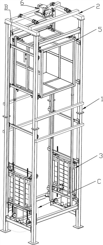 Splicing variable load lifting mechanism