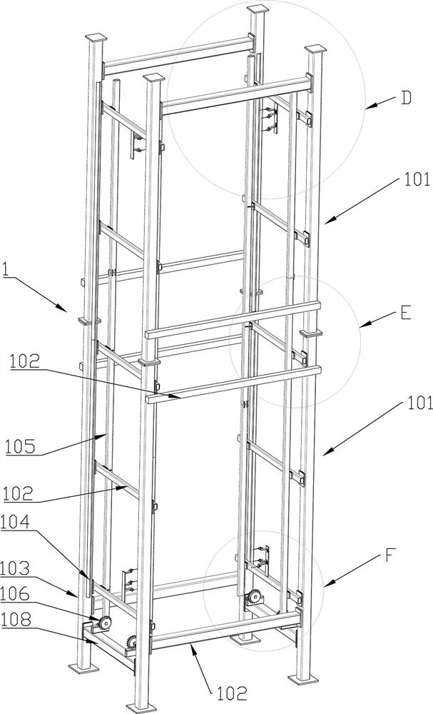 Splicing variable load lifting mechanism