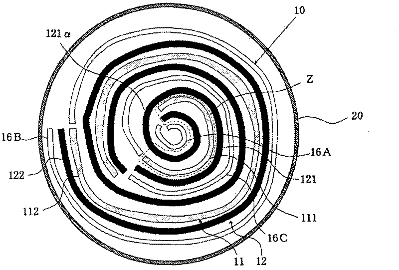 Winding battery