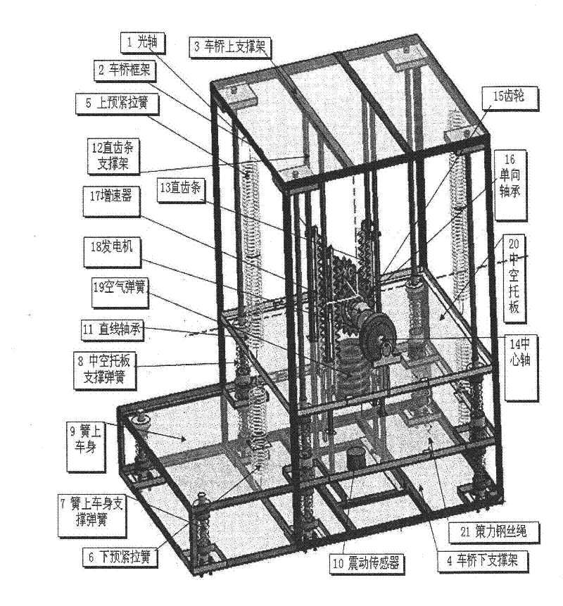 Method for applying pre-tightening force of tension spring to kinetic energy generation of electric automobile