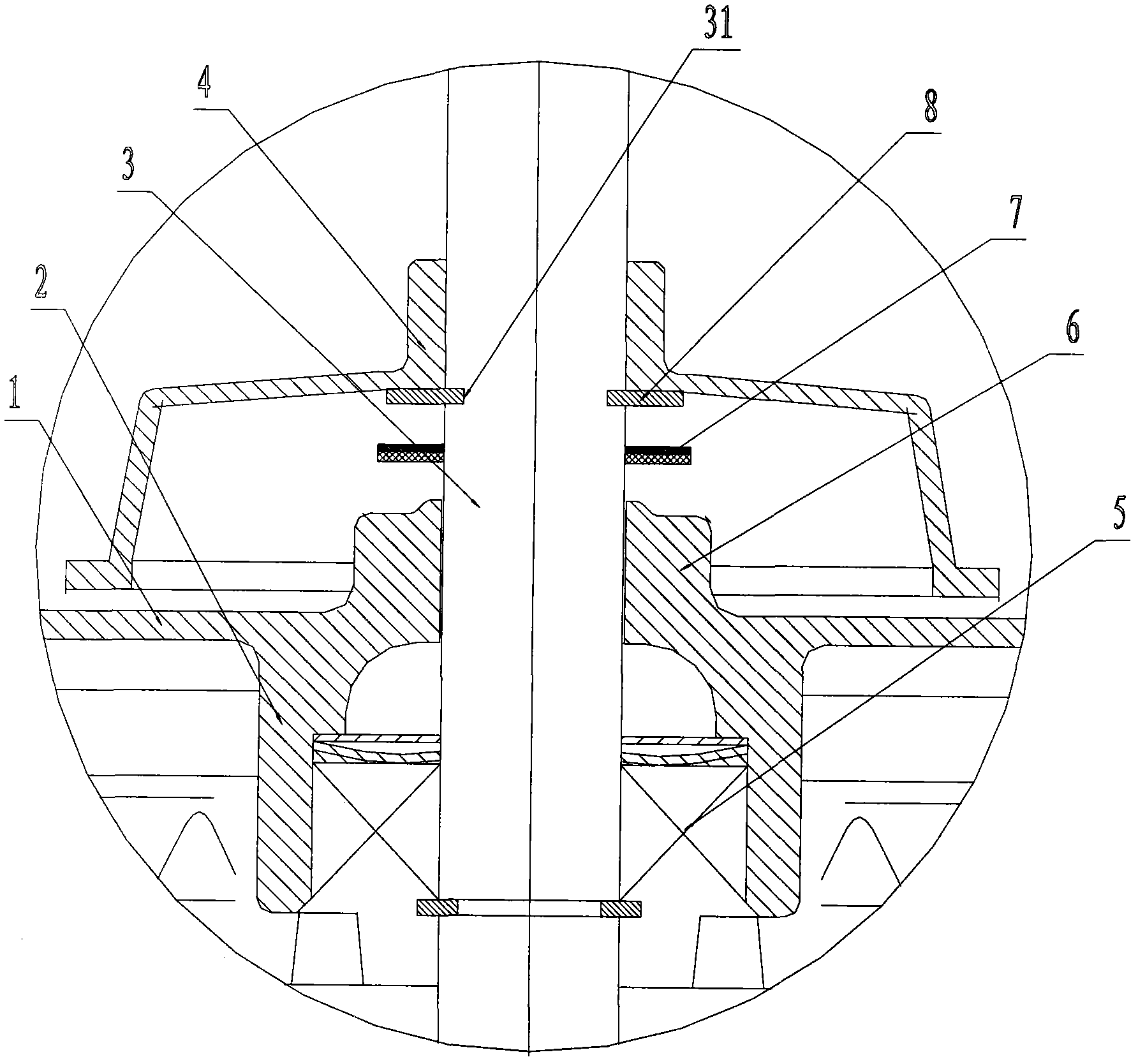 Waterproof structure of motor