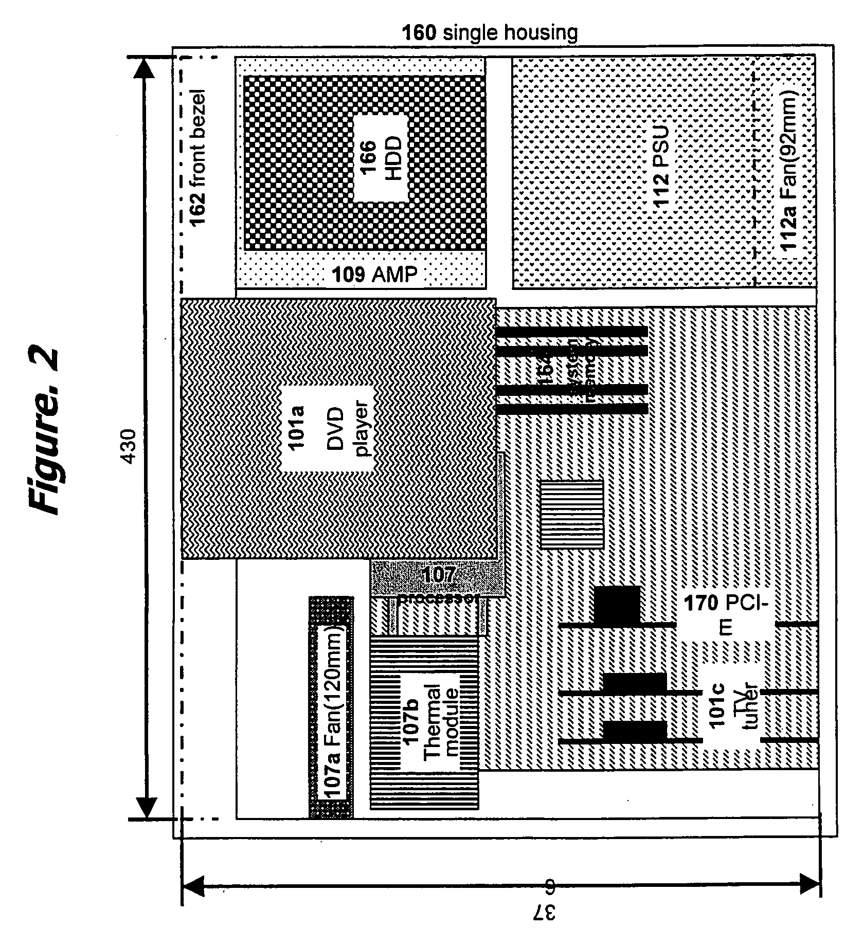 Integrated multimedia signal processing system using centralized processing of signals