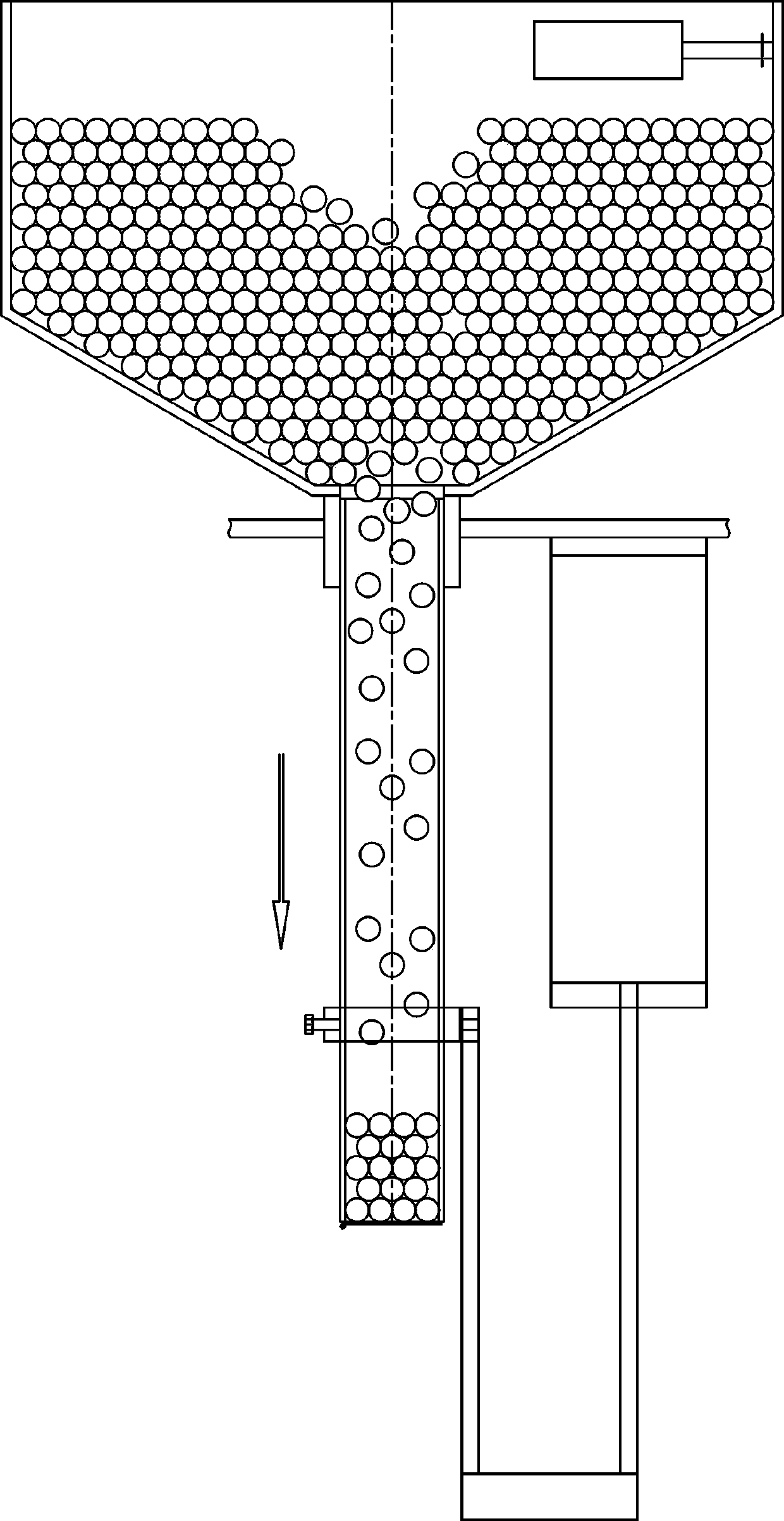 Quantitative split-loading device and method