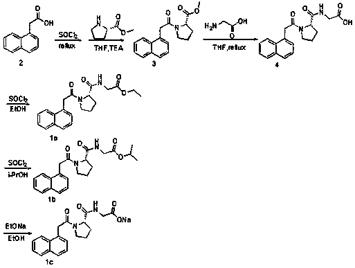 A kind of naphthaleneacetamide compound