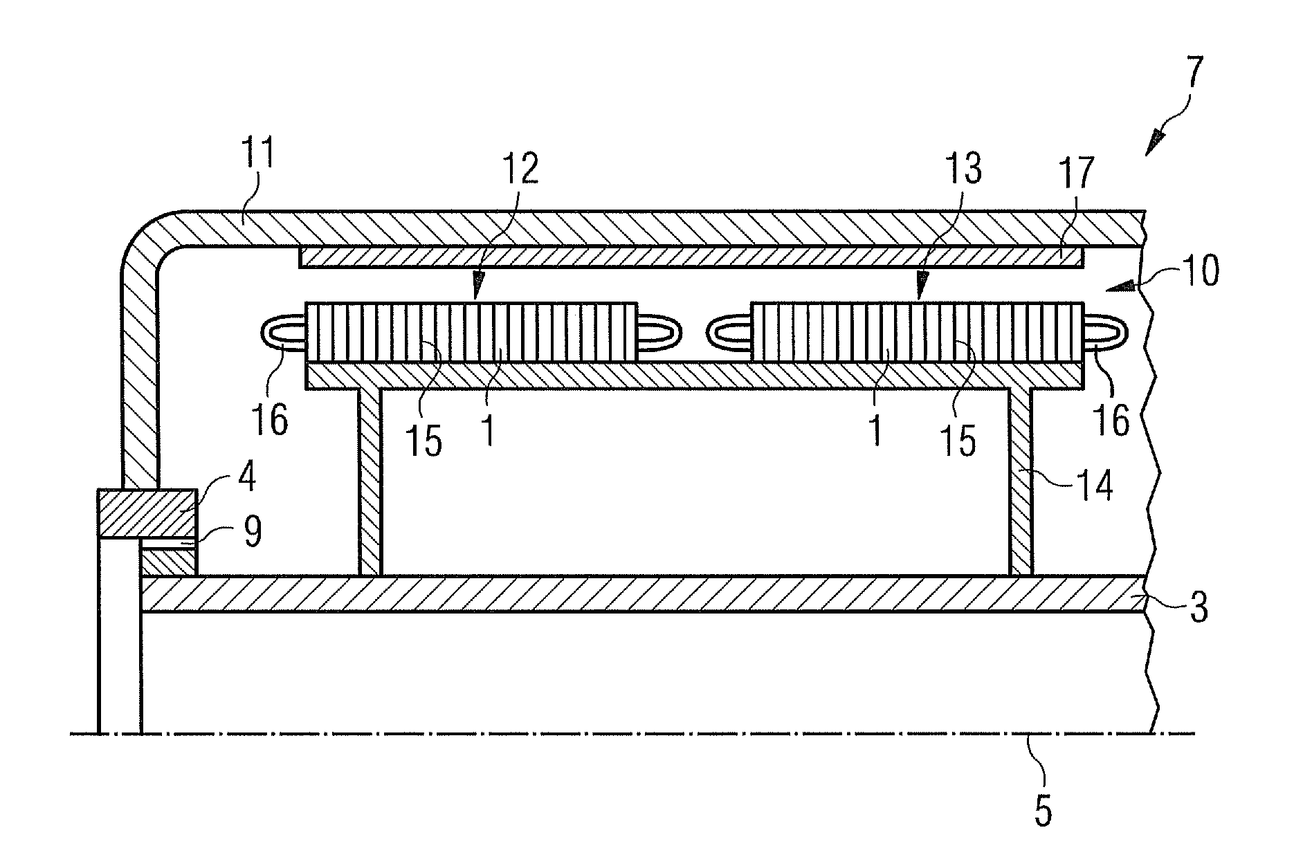 Permanent magnet machine with two stators