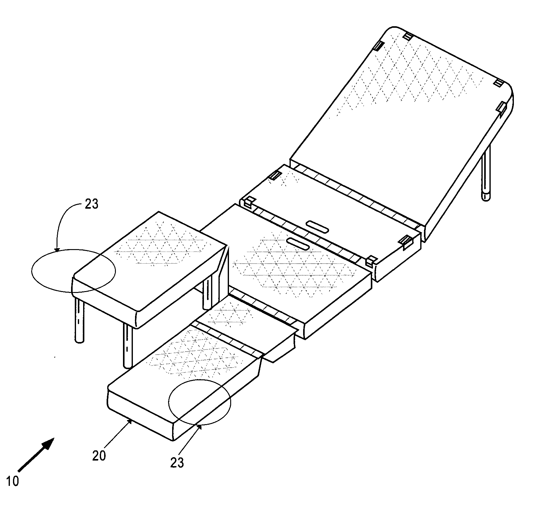 Portable abdominal and aerobic exercise mat