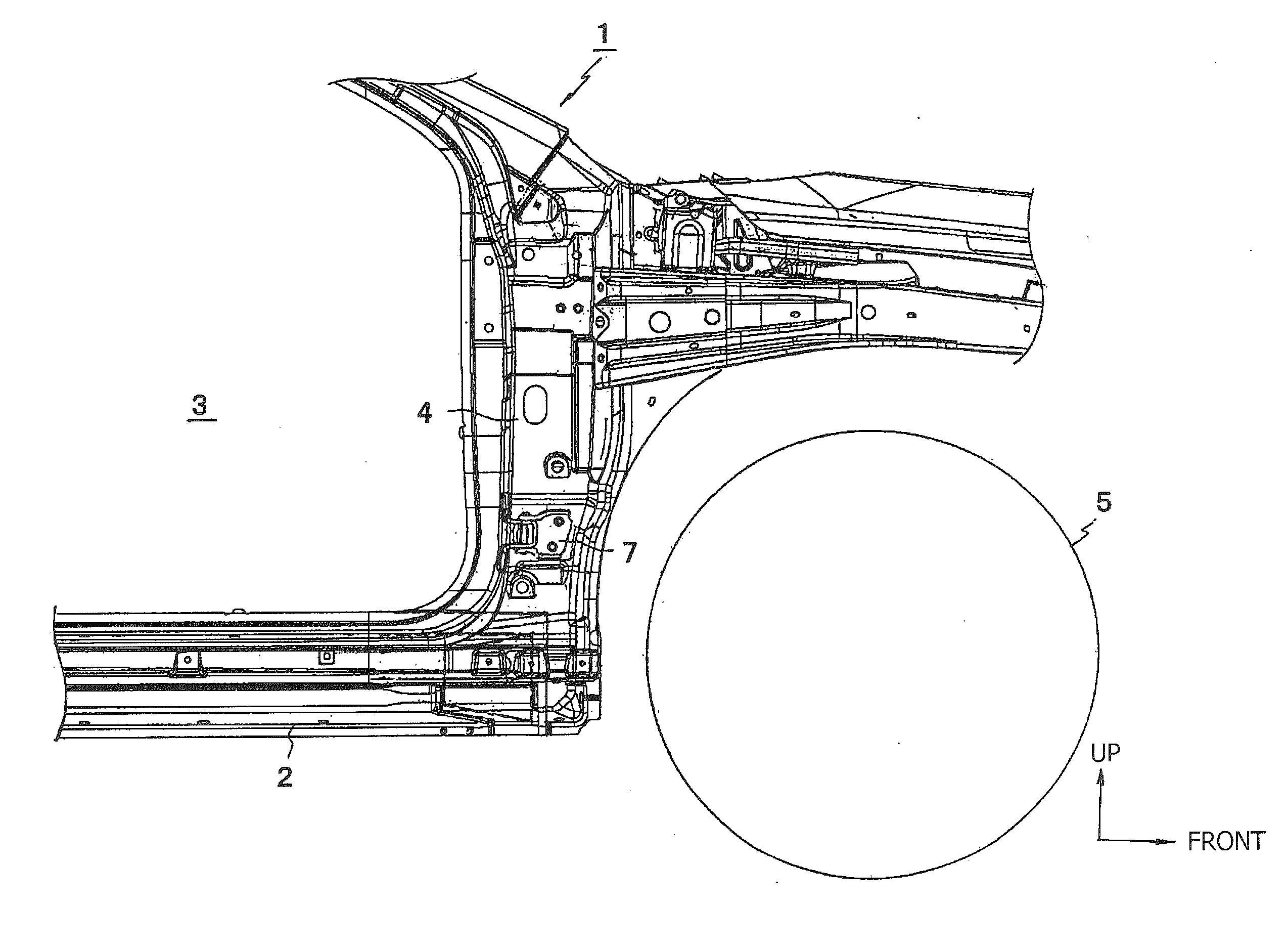 Lower structure of vehicle front pillars