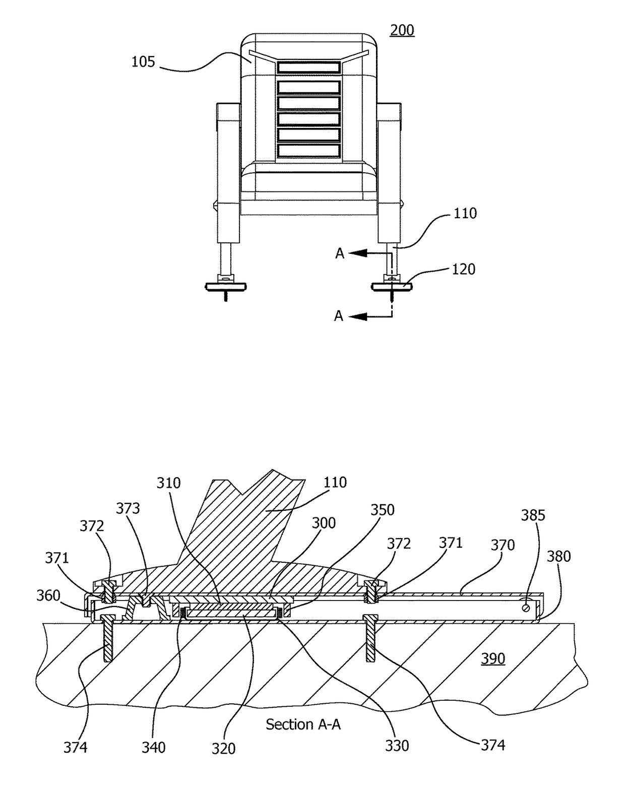 Hinged motion transducer