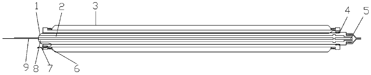 High polymer deep hole positioning self-enclosed slurry nozzle and slurry system and method thereof