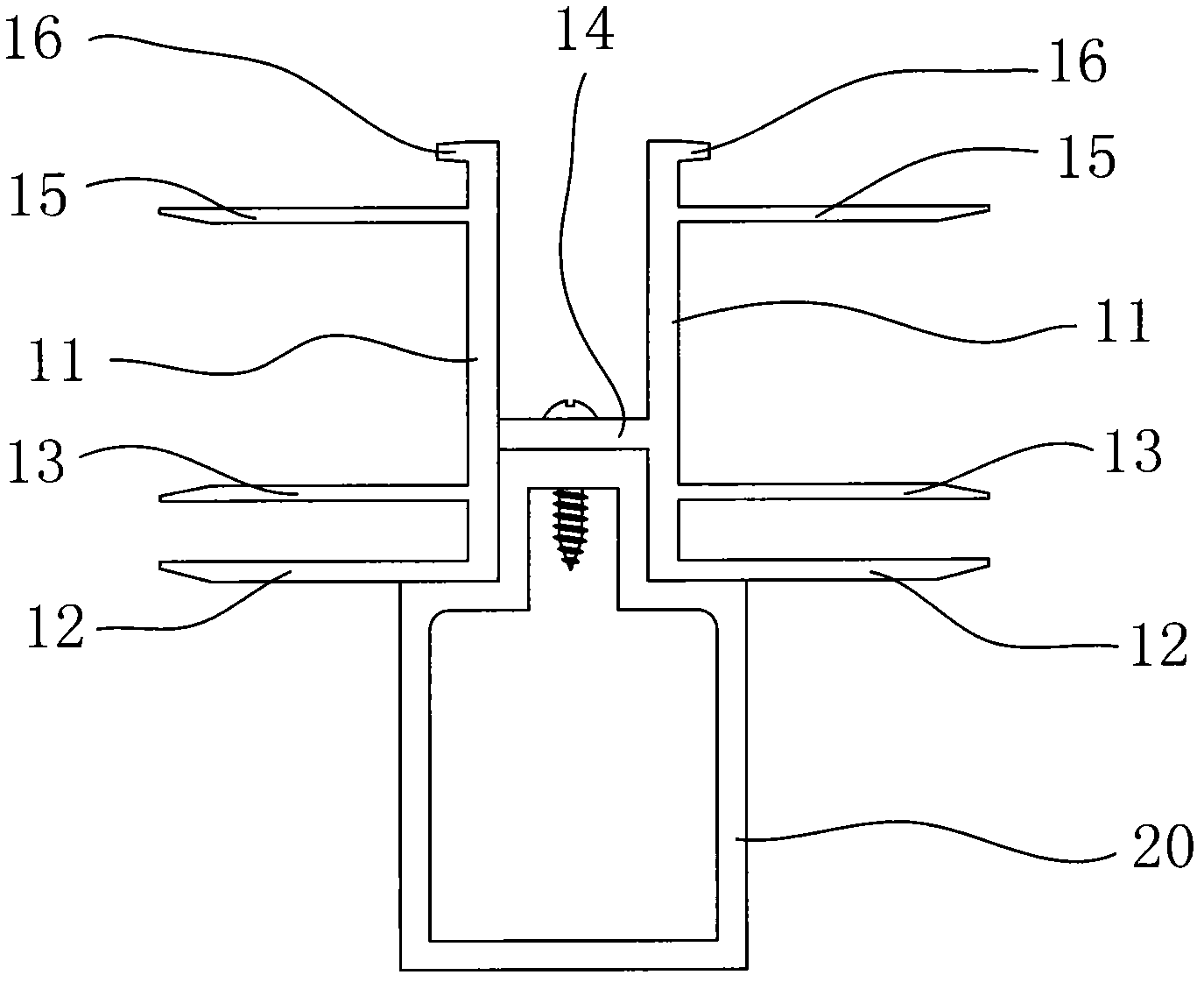 Dry connecting device