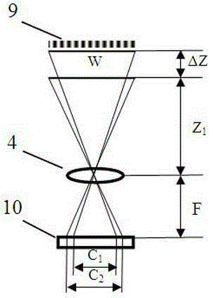 High speed multi-dimensional vibration measuring device and method based on stripe target