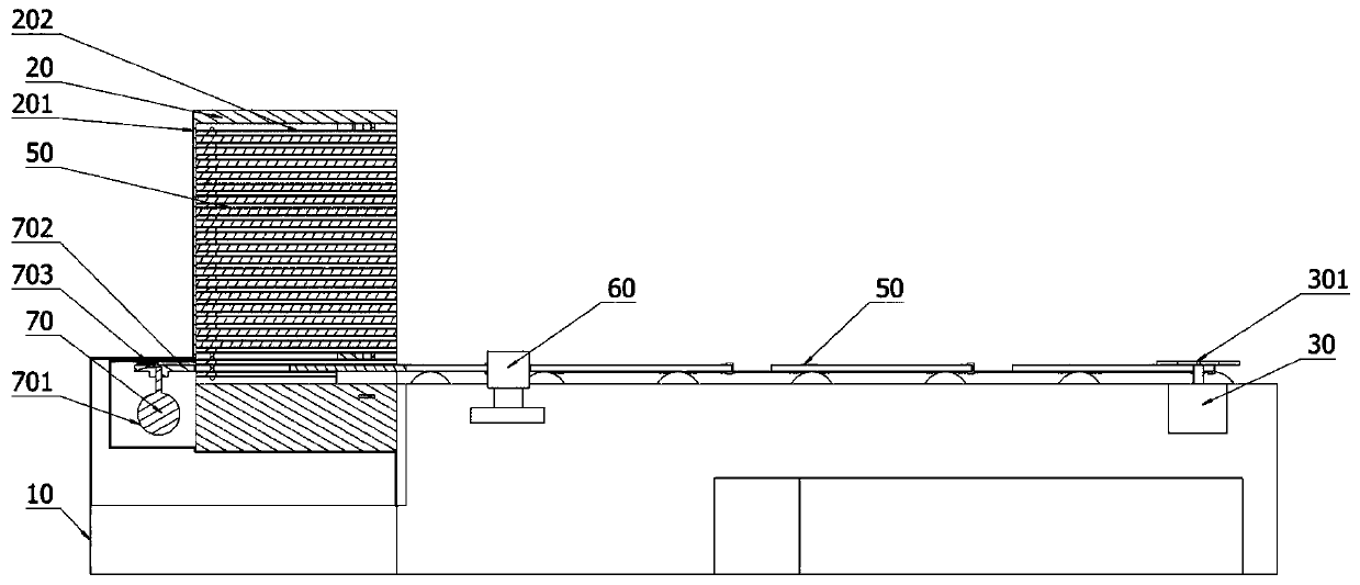 Silicon wafer conveying equipment on sputtering table and using method