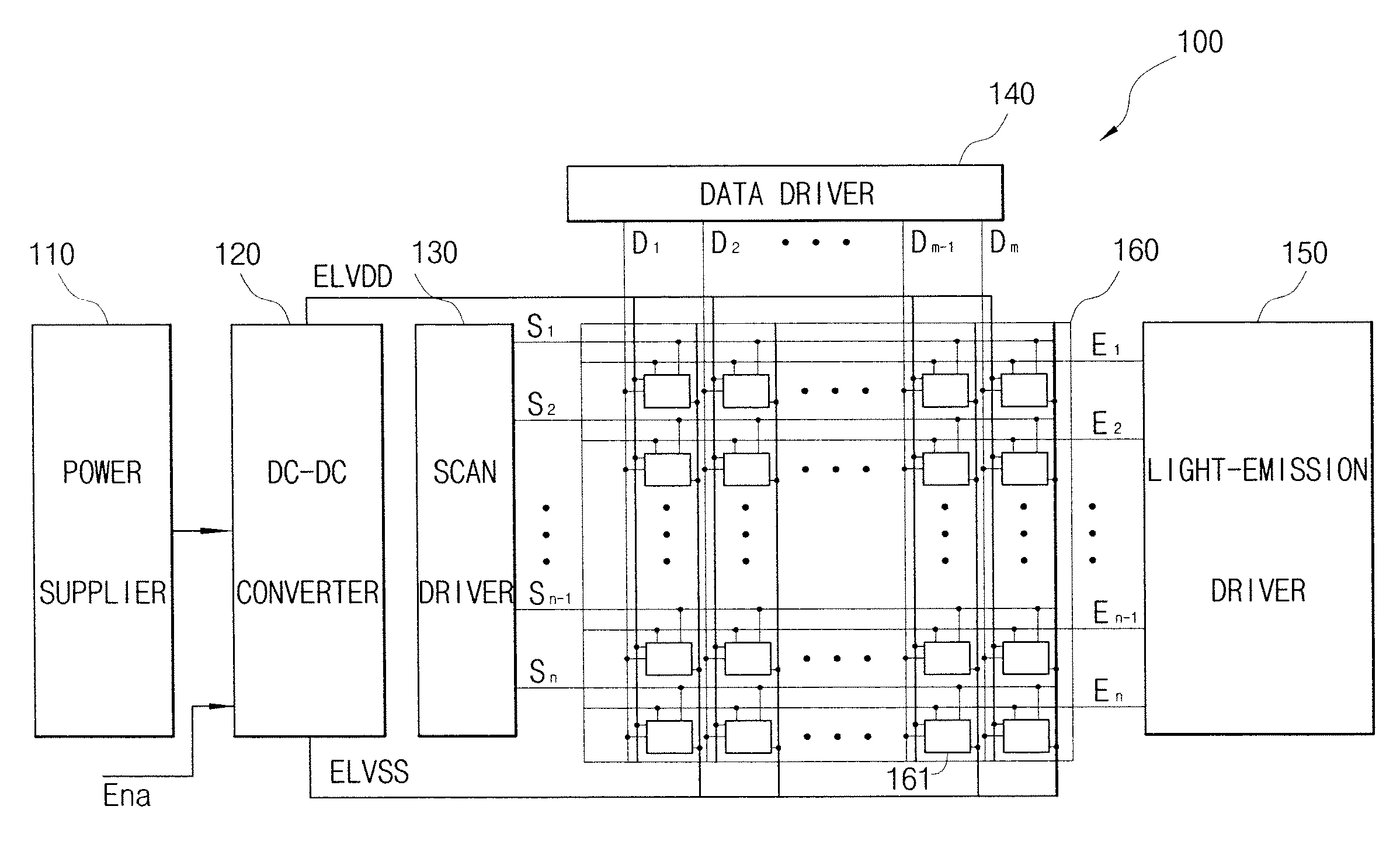 Organic light emitting display having dc-dc converter