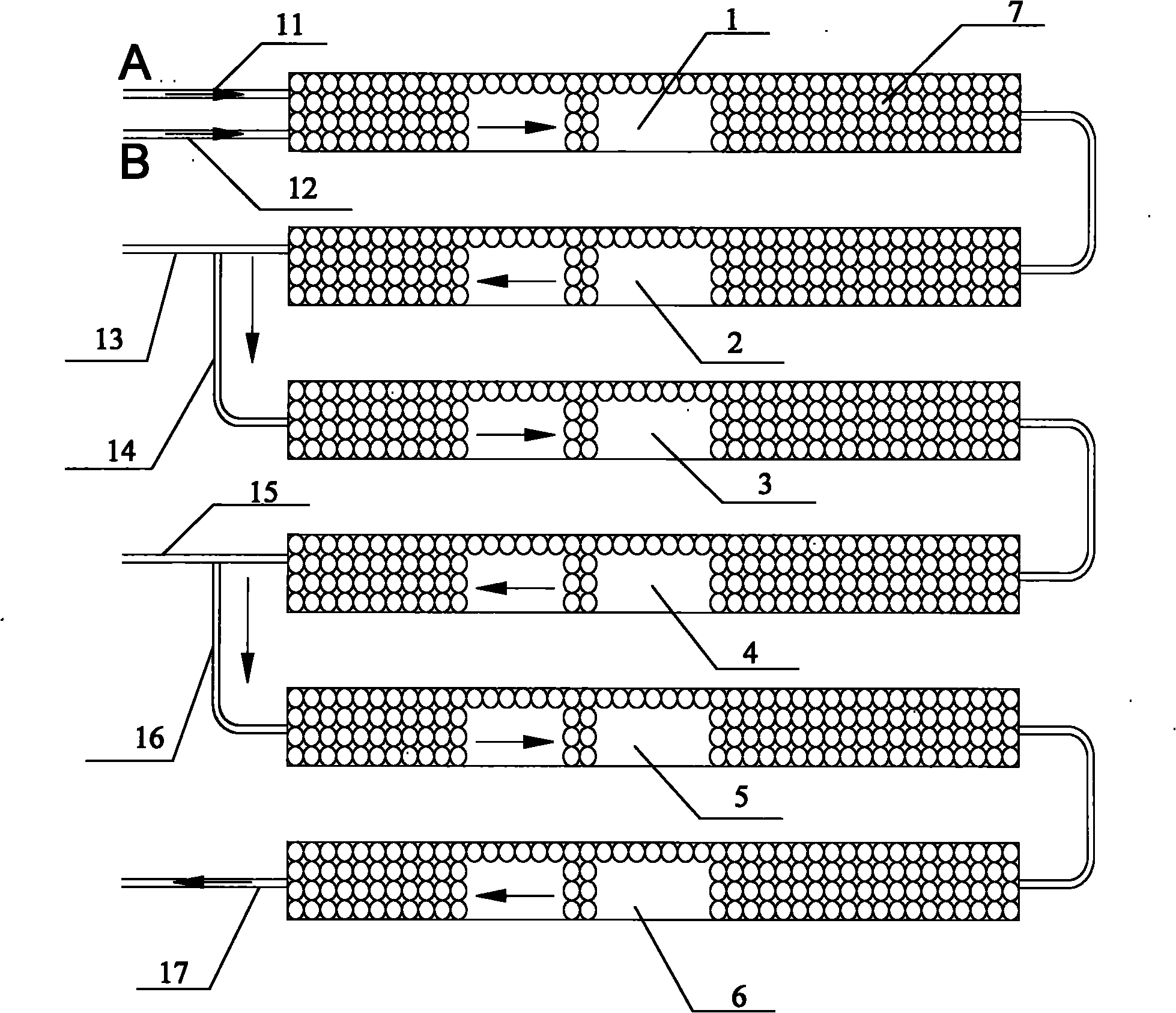 Liquid phase gradient mixer