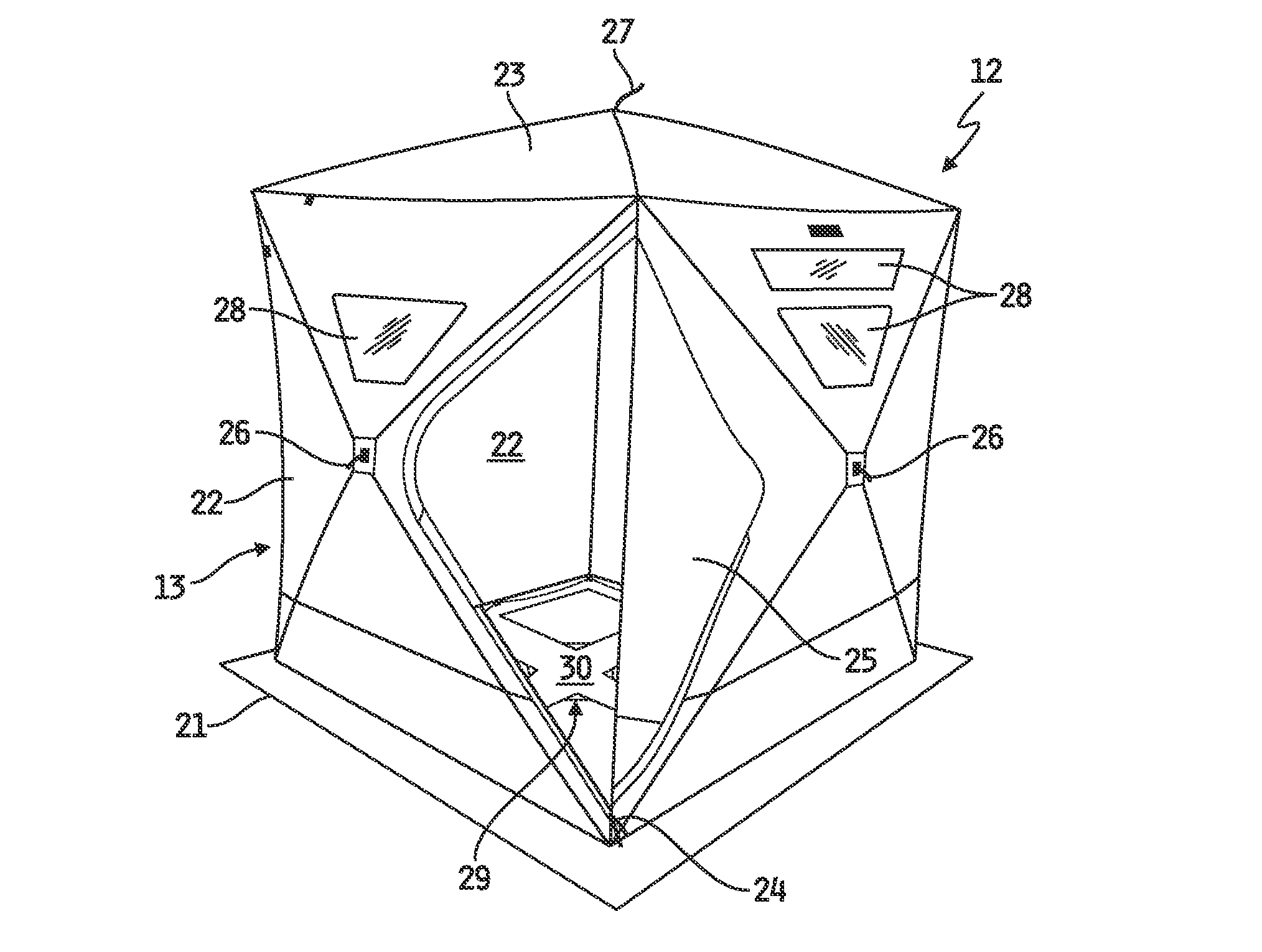 Method and apparatus for a portable enclosure