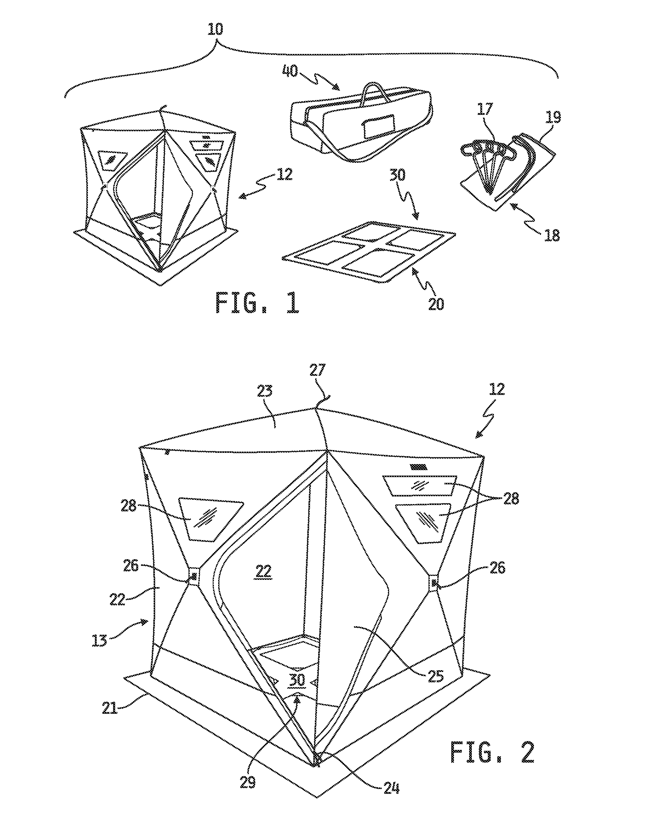 Method and apparatus for a portable enclosure