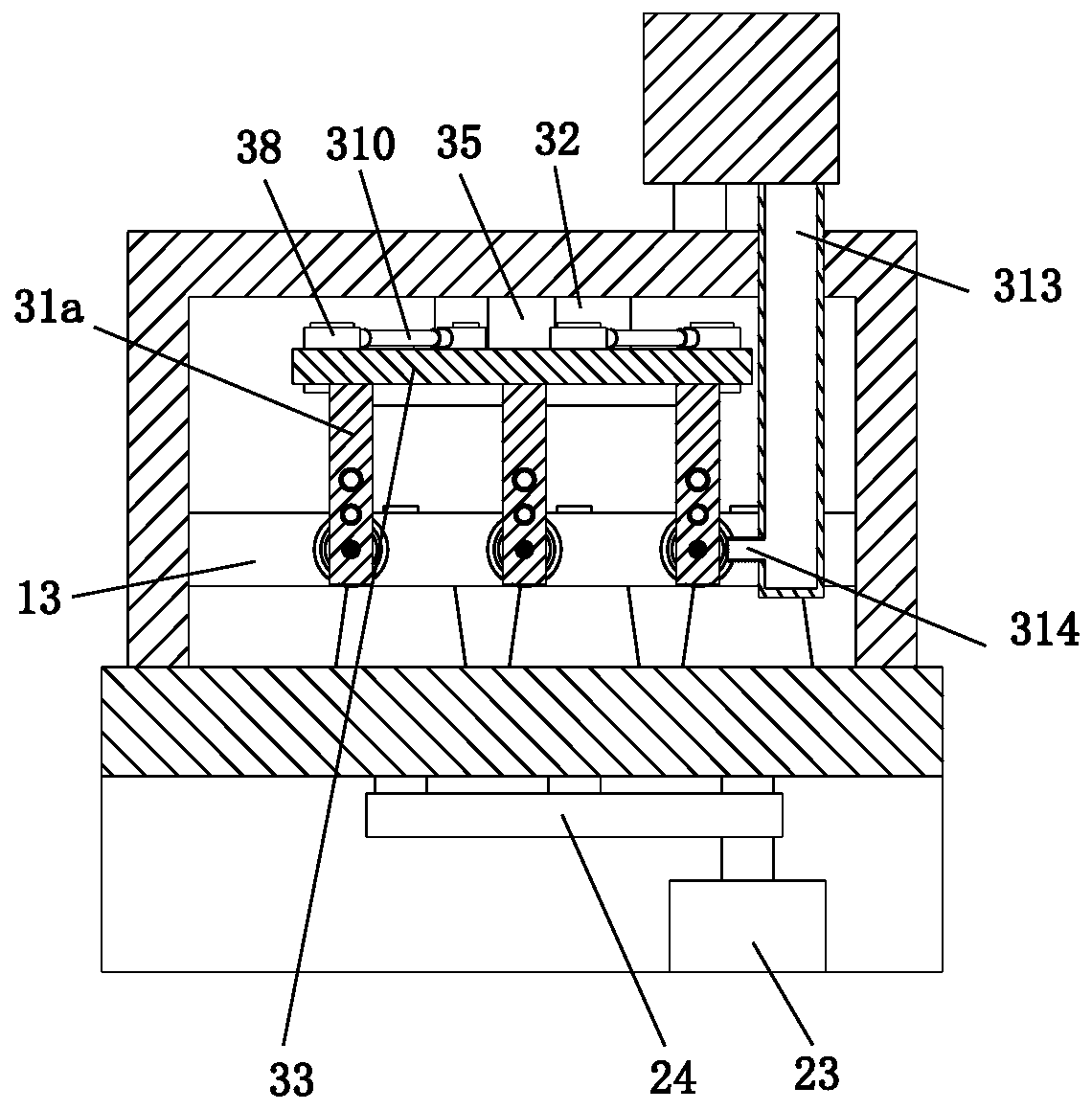 Yarn clearing device for yarn spool processing