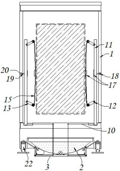 External force toppling prevention type self-pressure-relief power distribution cabinet