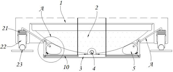 External force toppling prevention type self-pressure-relief power distribution cabinet