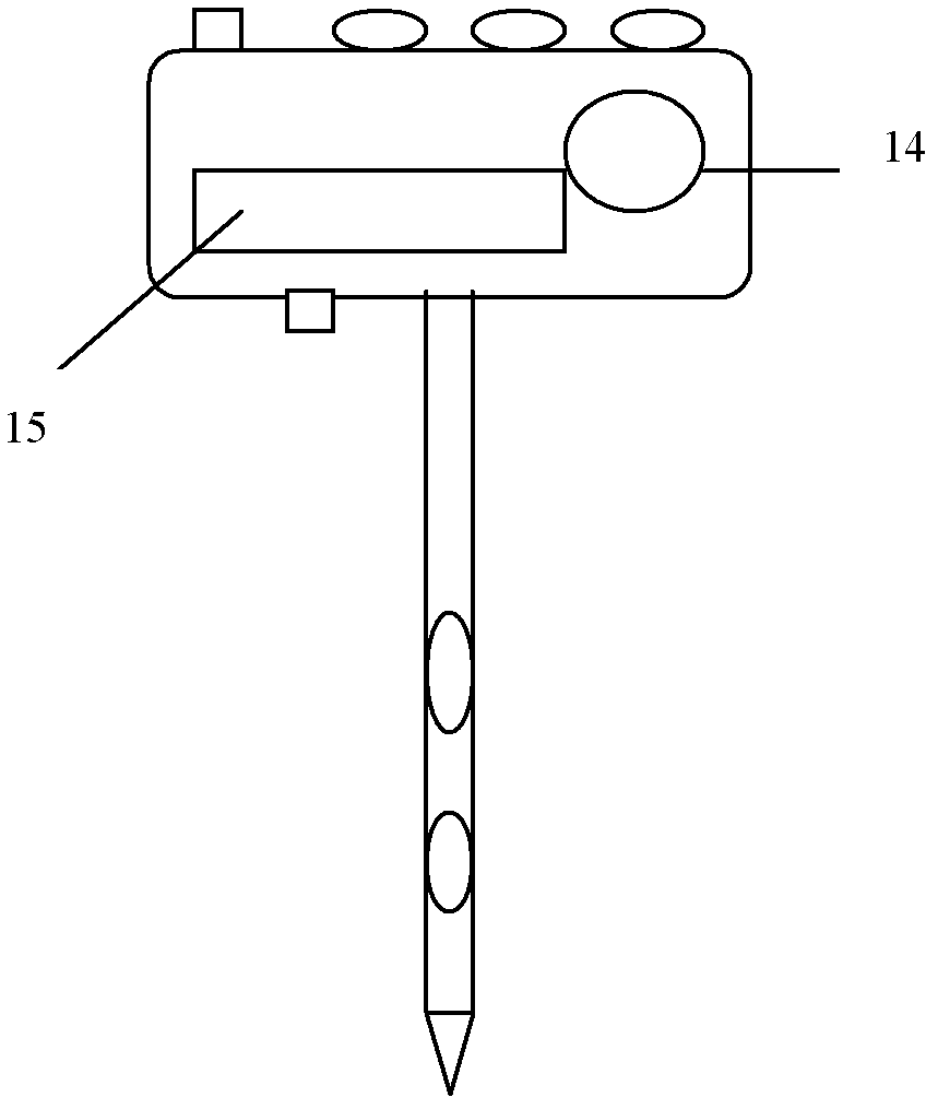 Pot plant monitoring alarm device