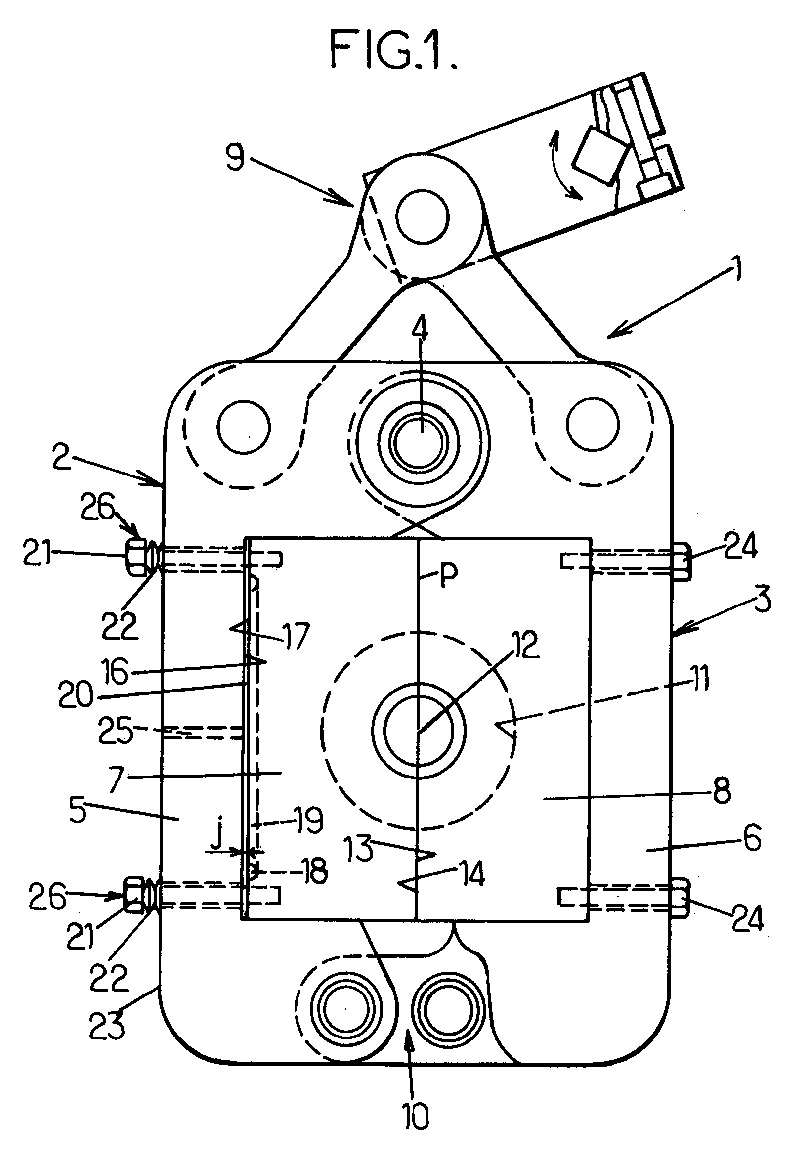 Moulding device for the manufacture of thermoplastic containers