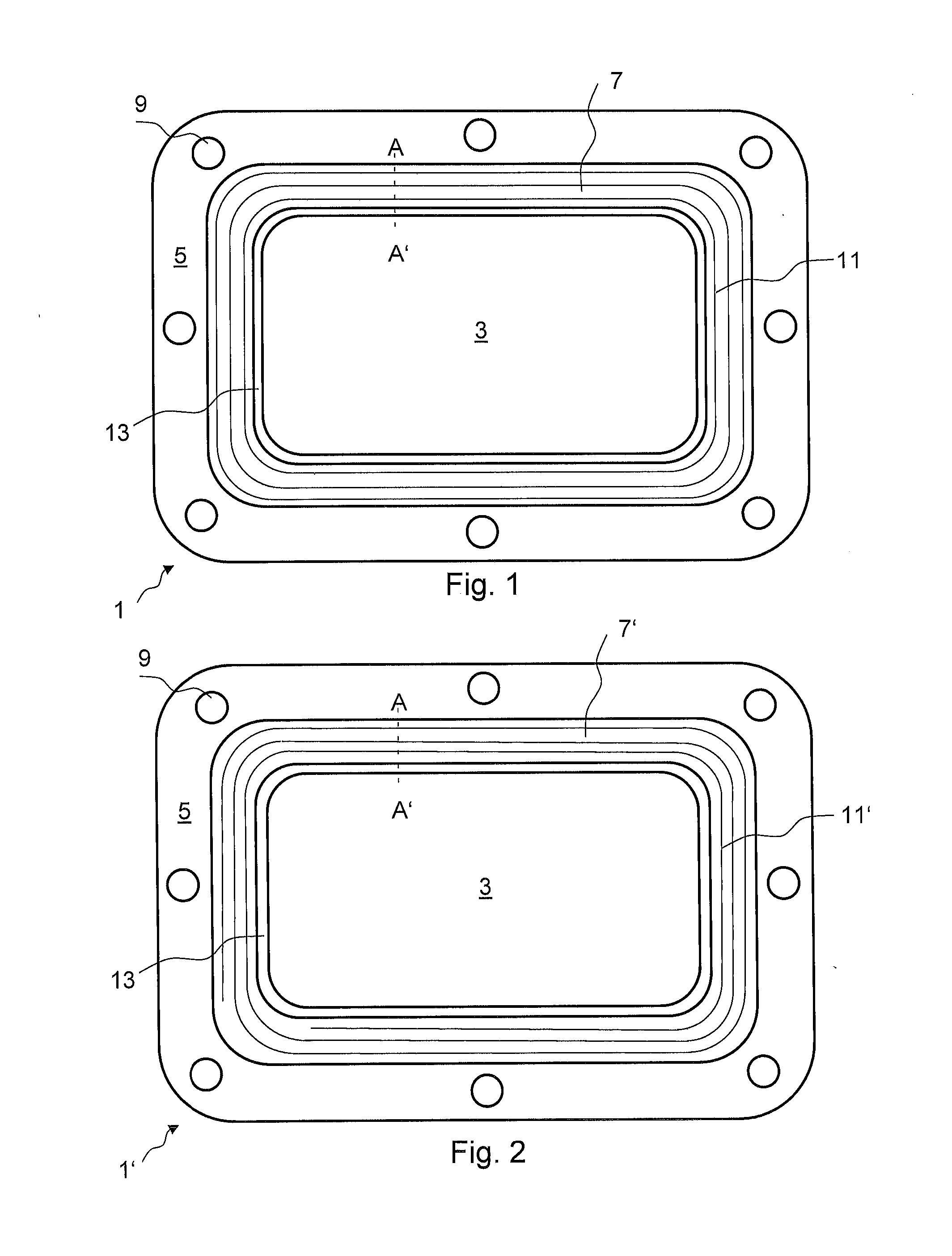 Sealing surface, in particular for a vacuum chamber of a mass spectrometer and method of manufacturing such a sealing surface