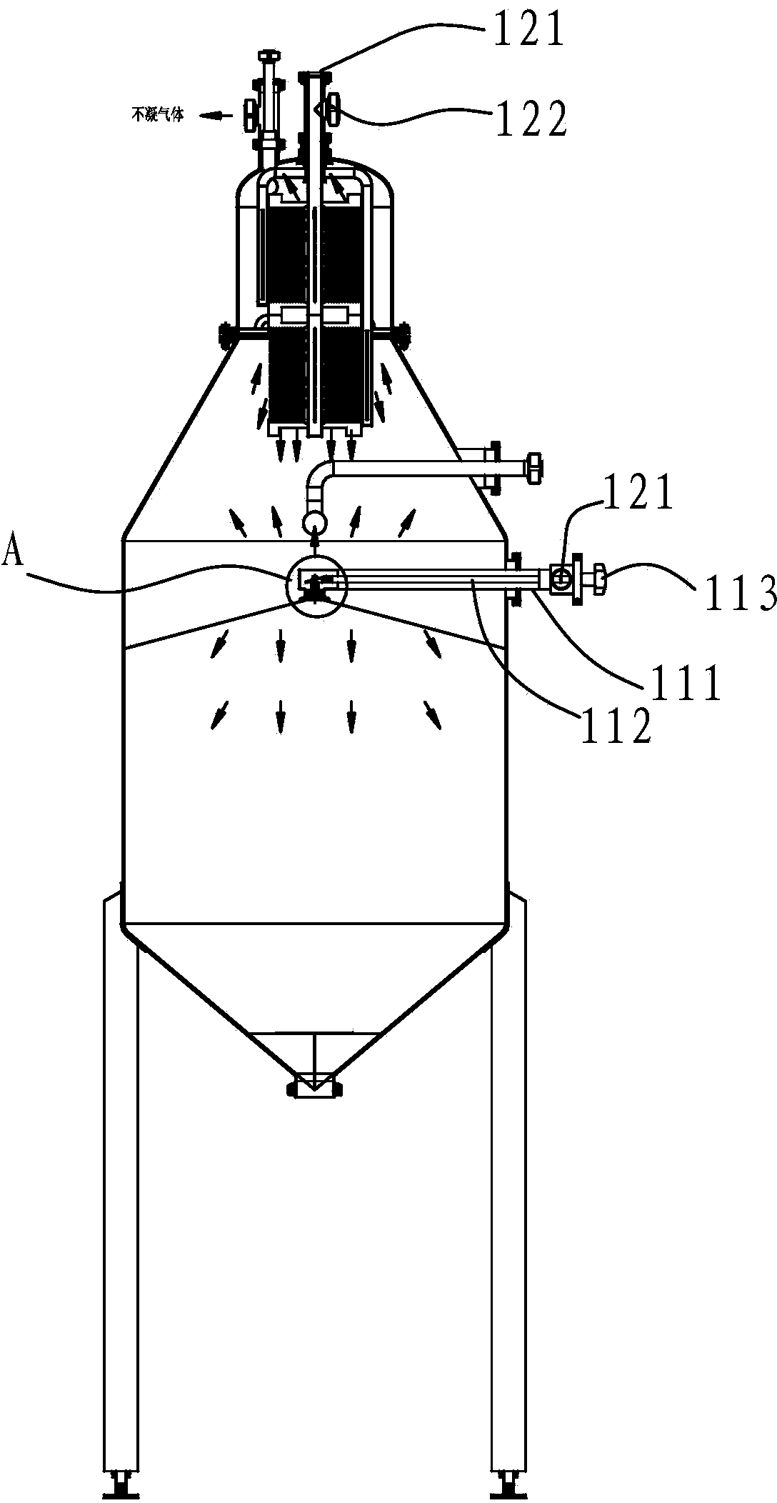 Degassing and aroma recovery device