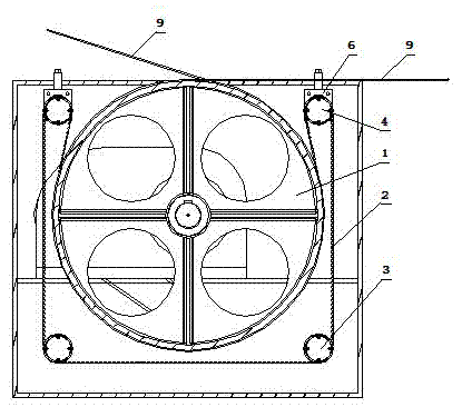 Dragger for coiling cable pipe