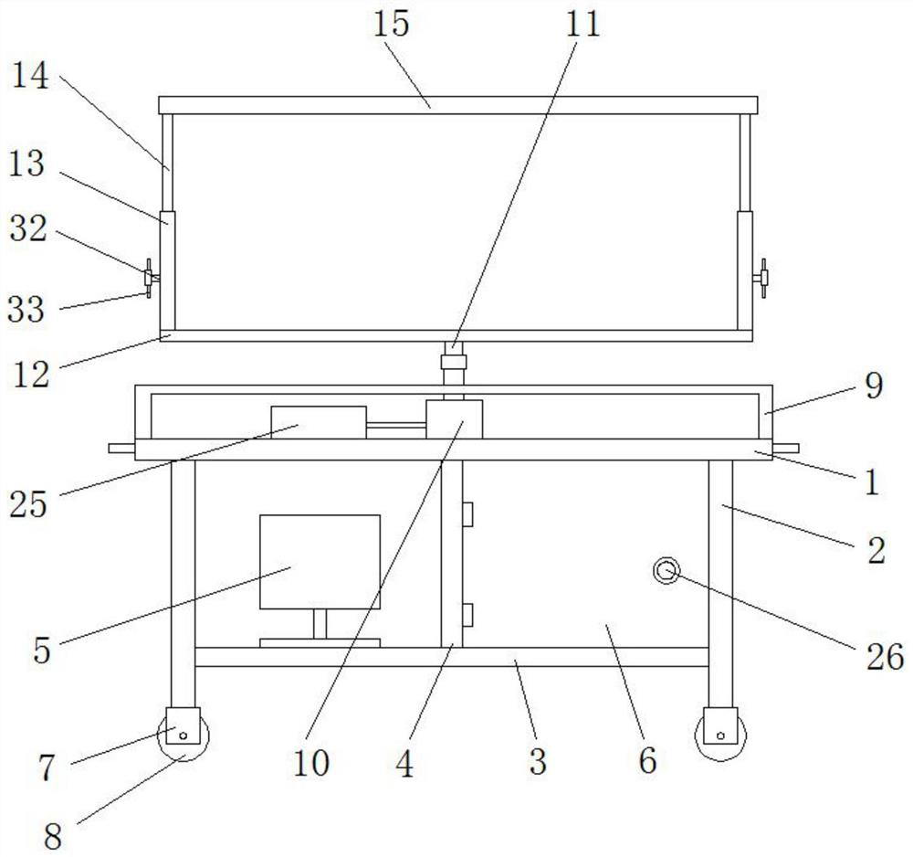 Simulation experiment device for teaching based on situation awareness visualization technology