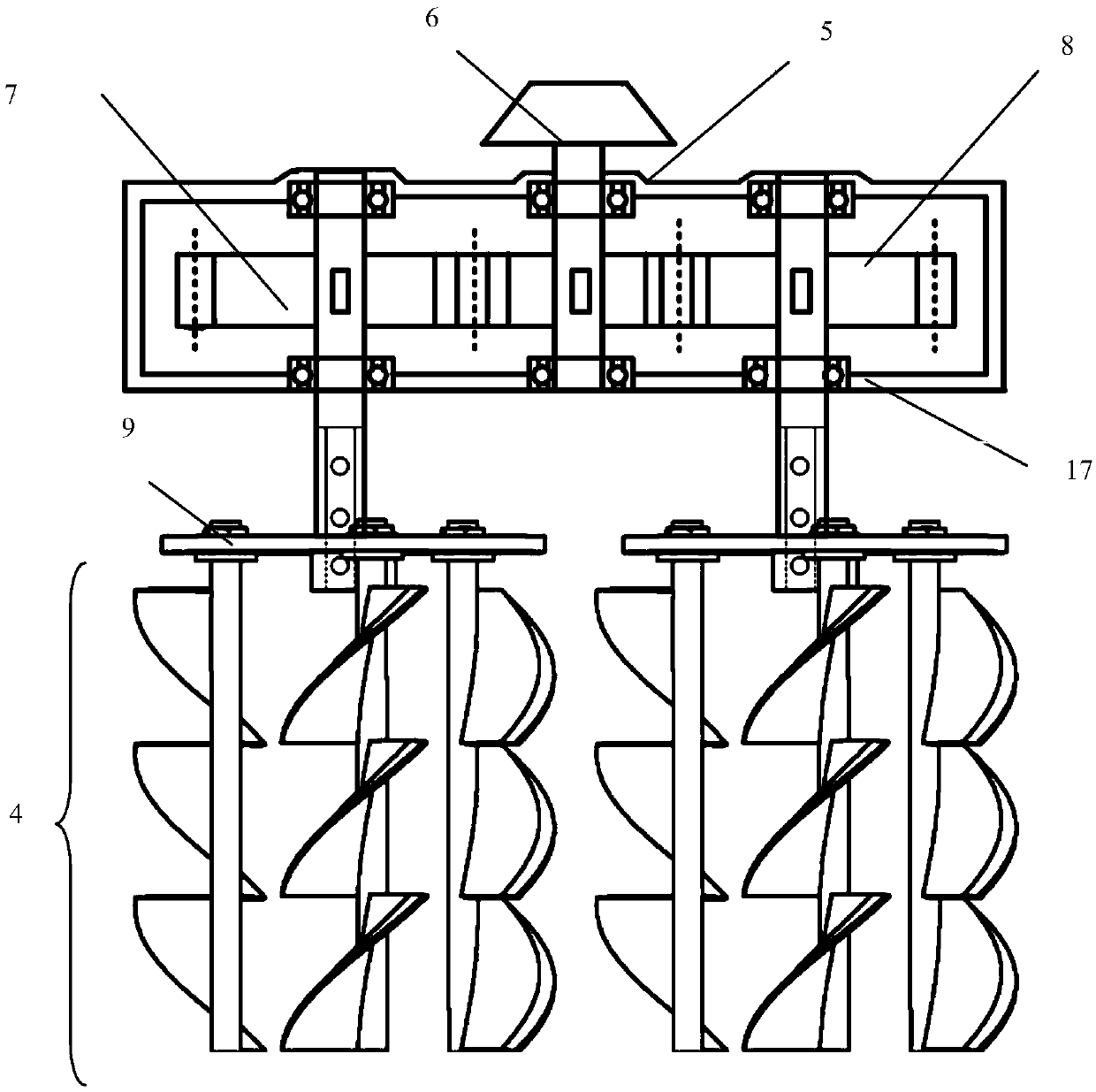 Small vertical shaft type deep cultivator