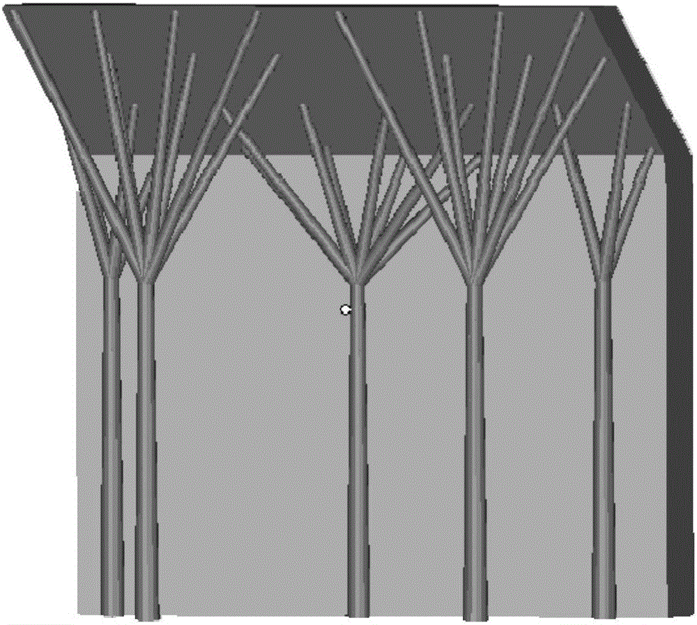 Manufacturing method for shape follow-up supporting model for selective laser melting metal additive manufacturing