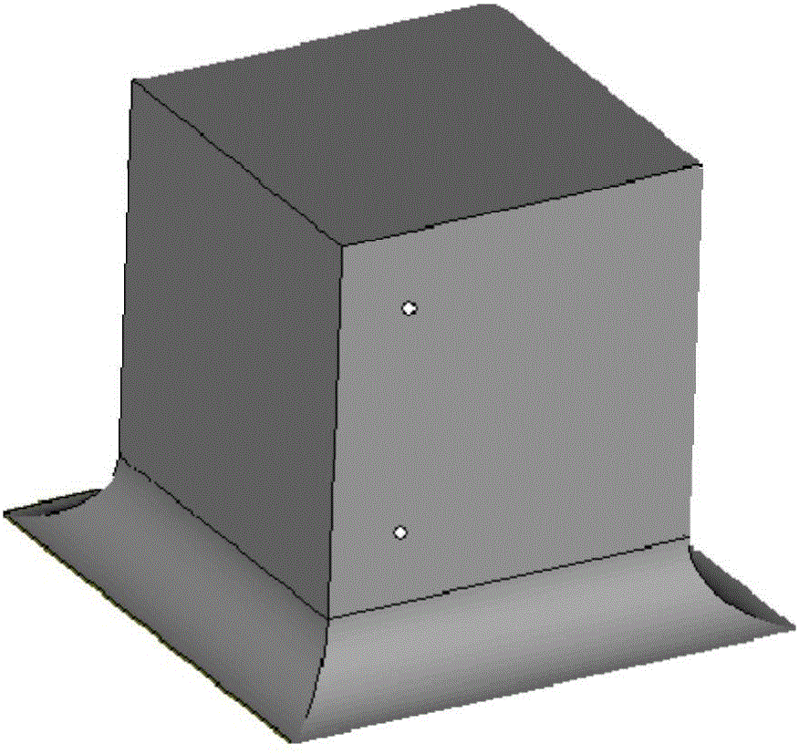 Manufacturing method for shape follow-up supporting model for selective laser melting metal additive manufacturing