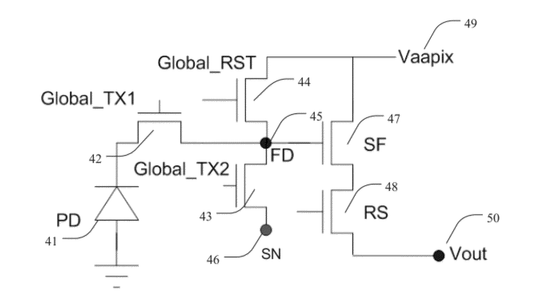 Photodetecting imager devices having correlated double sampling and associated methods