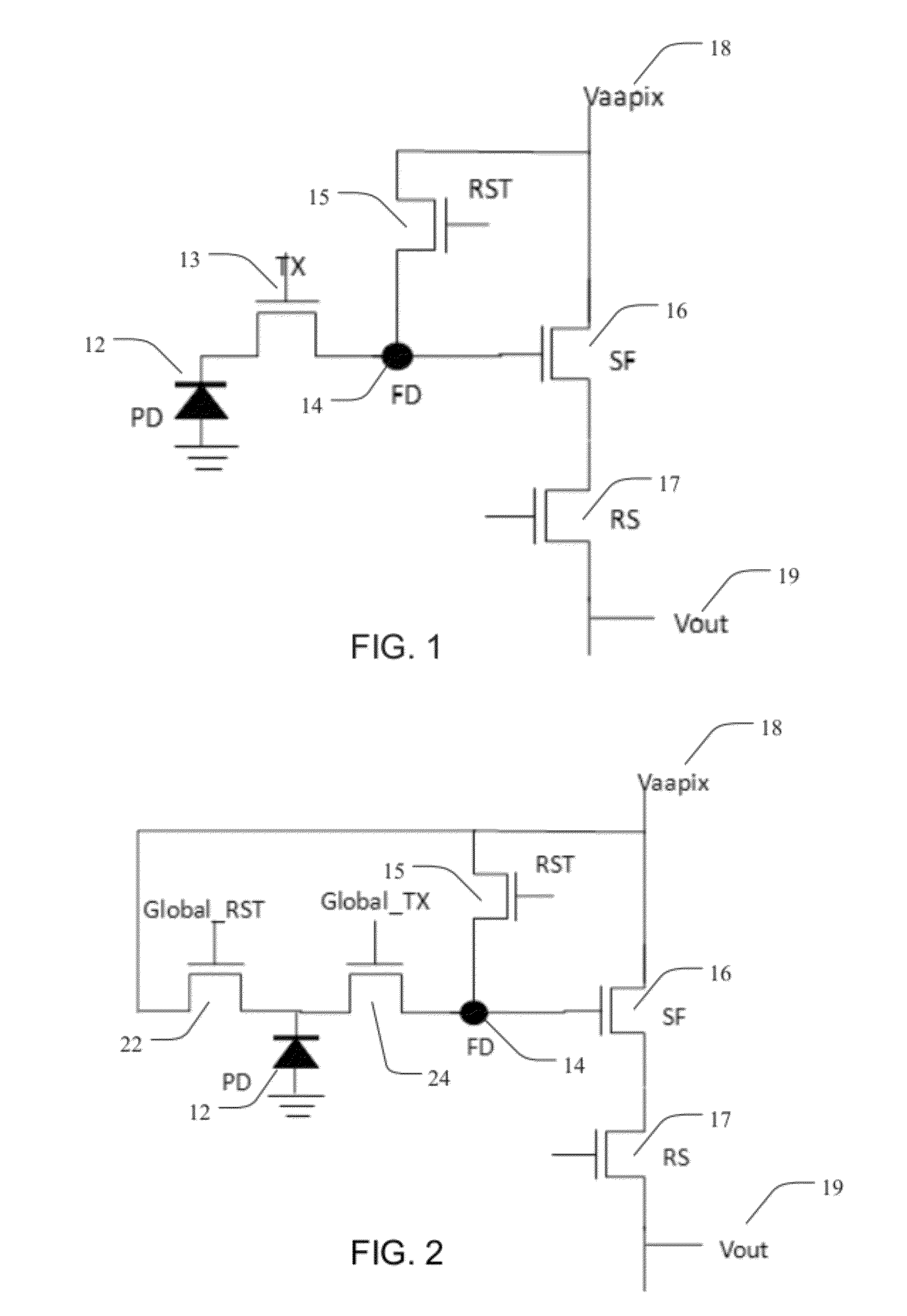 Photodetecting imager devices having correlated double sampling and associated methods