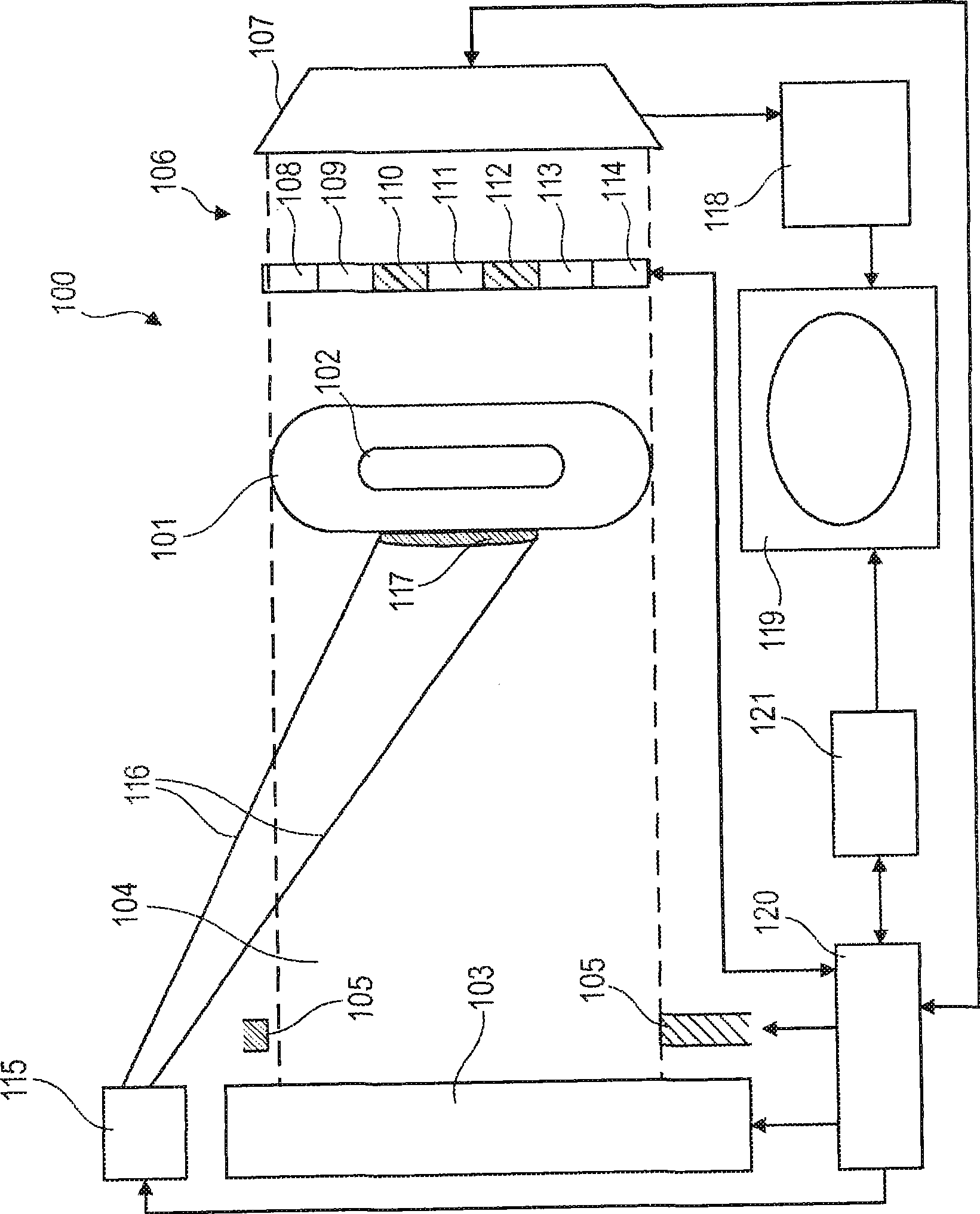 X-ray image apparatus and method of imaging an object under examination