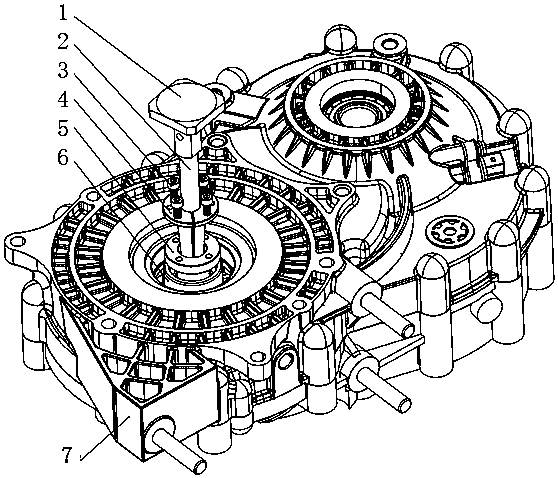 Internal spline expansion sleeve structure for measuring jumping of speed reducers