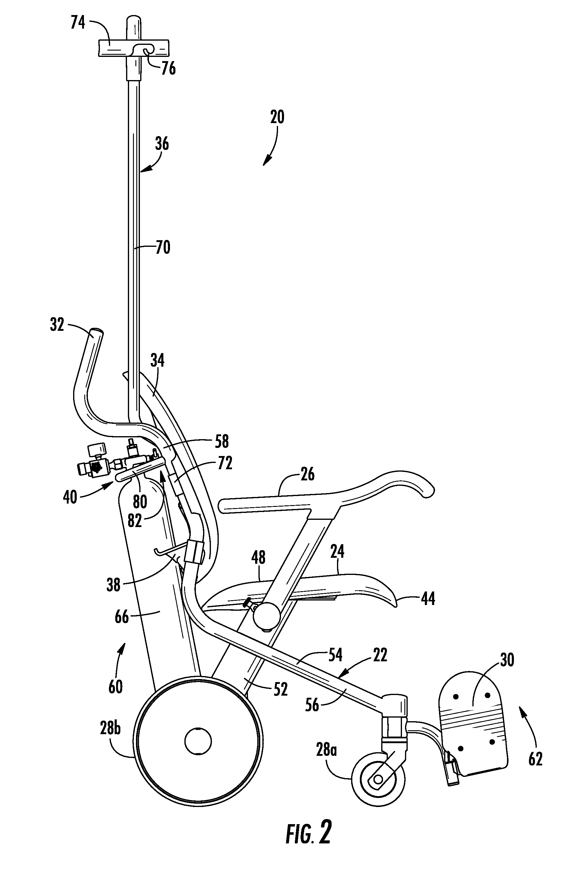 Brakes for mobile medical device