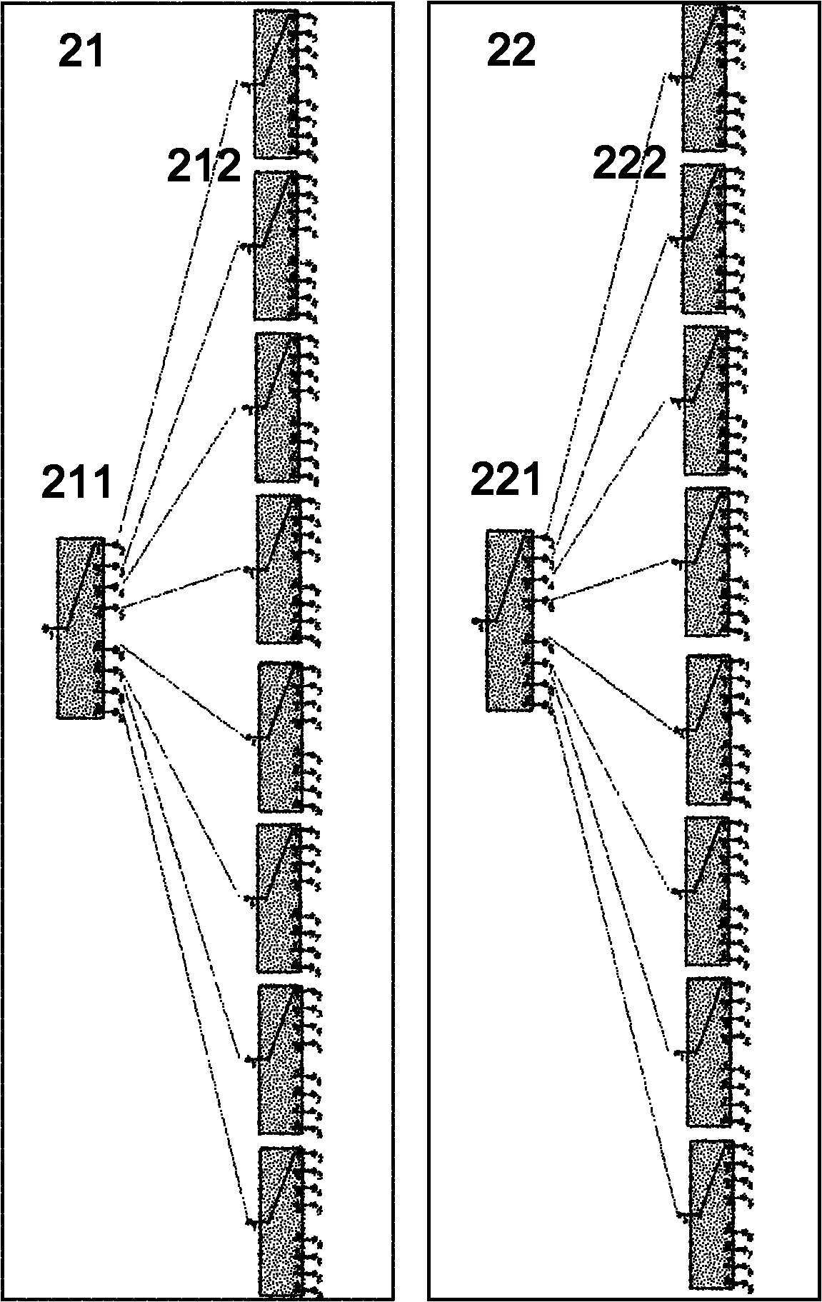 Millimeter wave transceiving module for holographic imaging safety inspection system