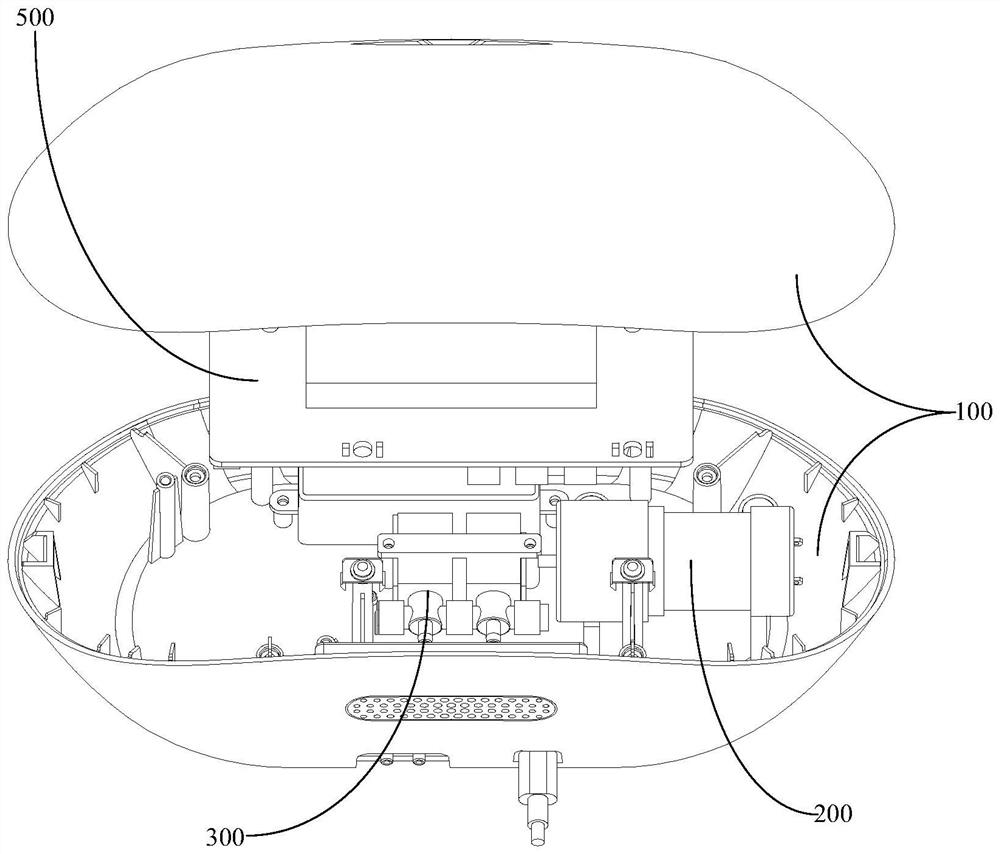 Low-noise control box of functional pillow and functional pillow