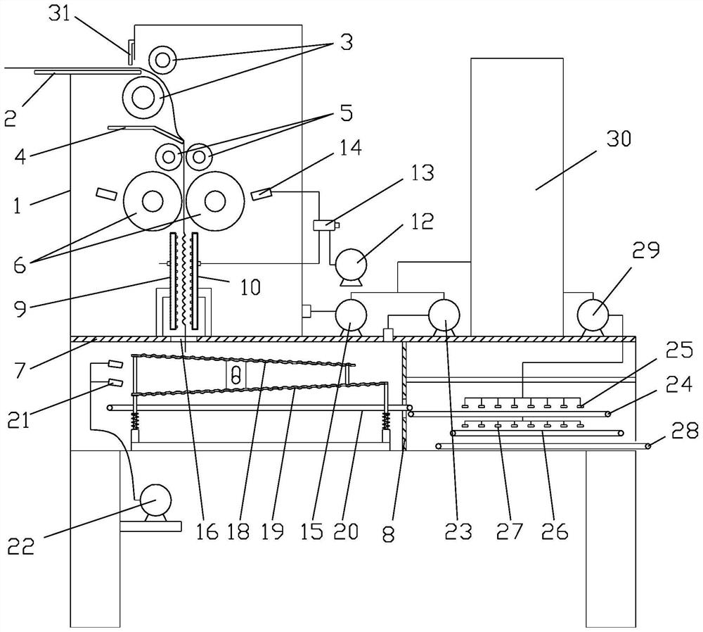 Dust removal and grinding leather integrated double-sided leather grinding system