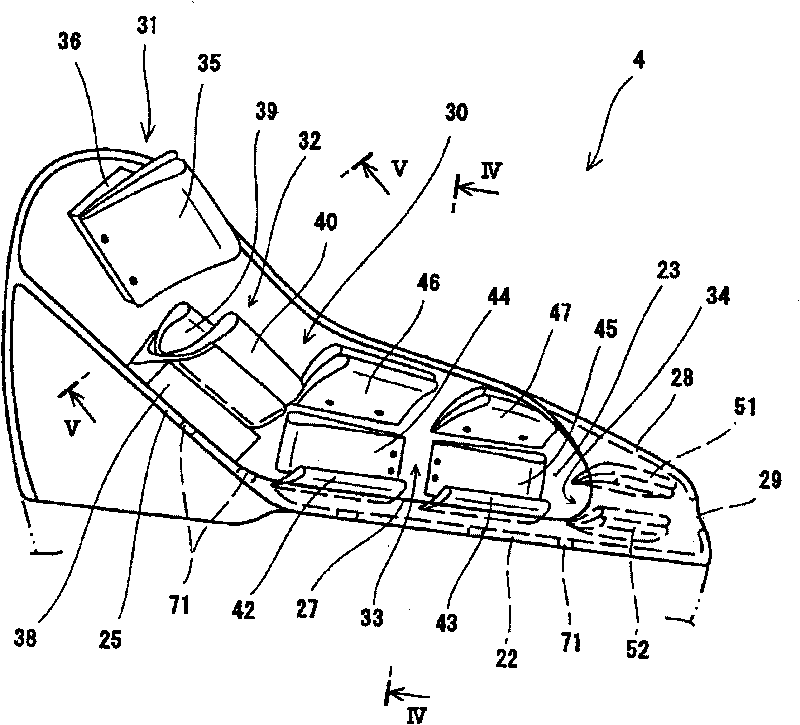 Chair type massage machine