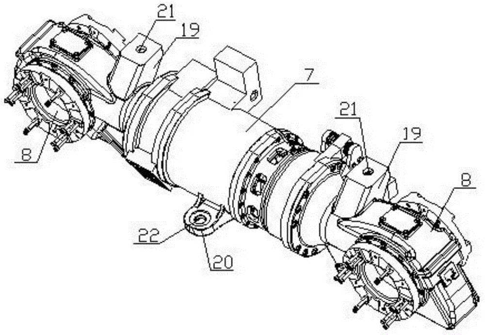 Low-floor railway vehicle bogie