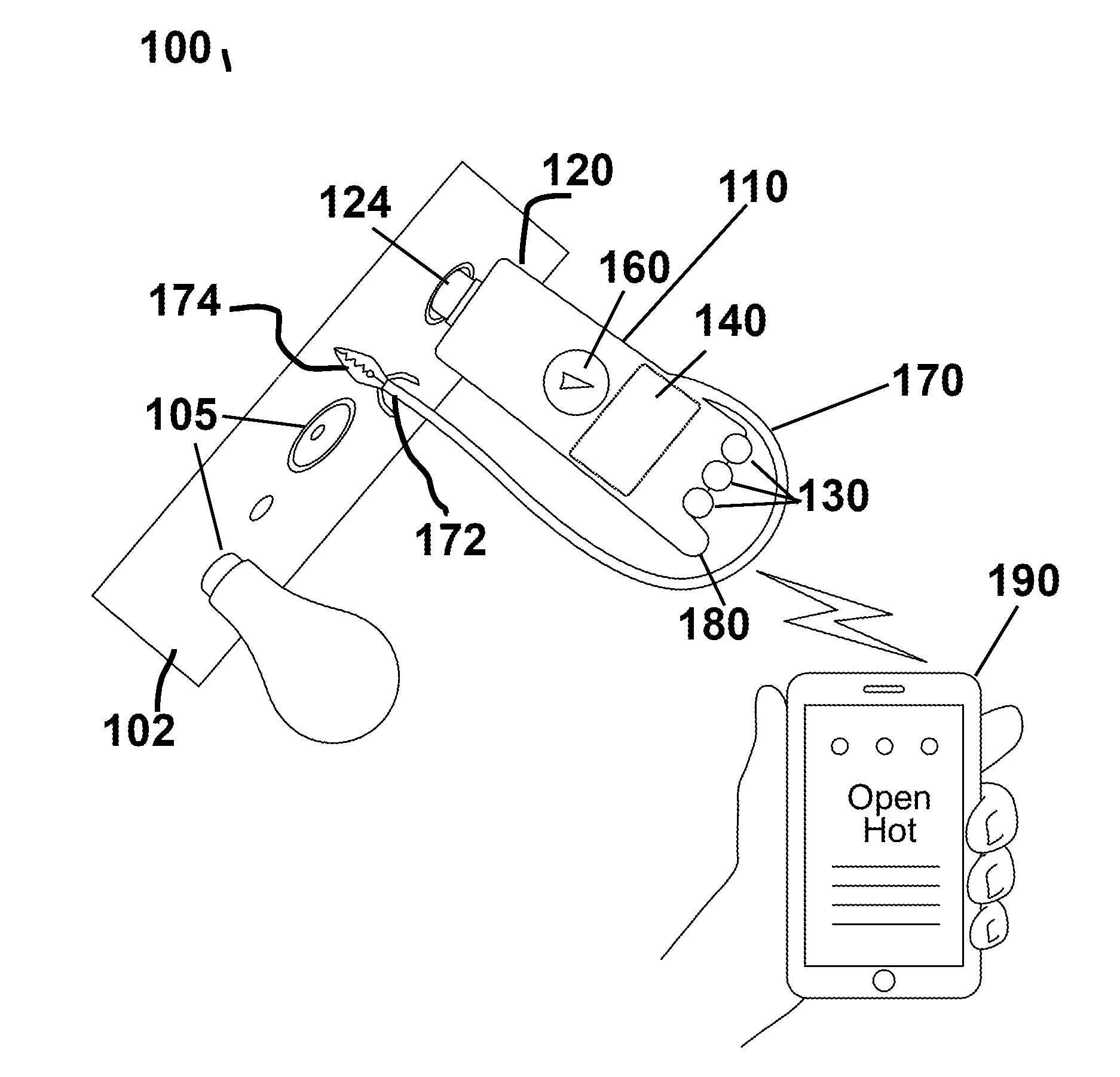 Testing device for electrical safety using wireless communication