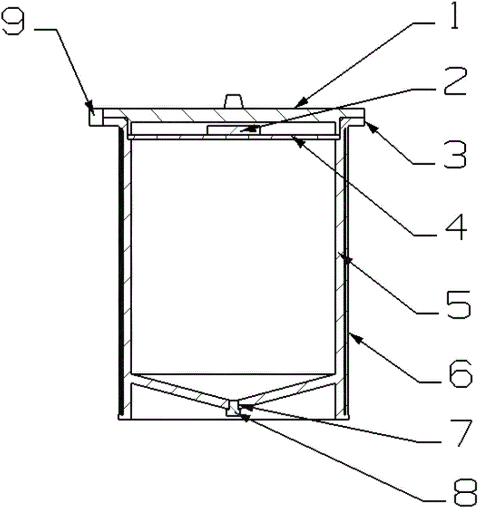 Anti-collision buffering raw material barrel